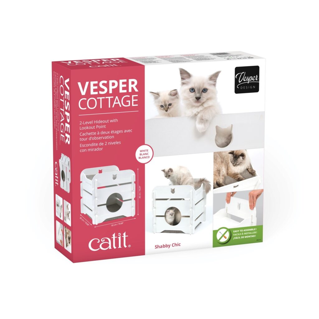 Domek Catit Vesper Cottage Dla Kota Biały 50x50x49cm