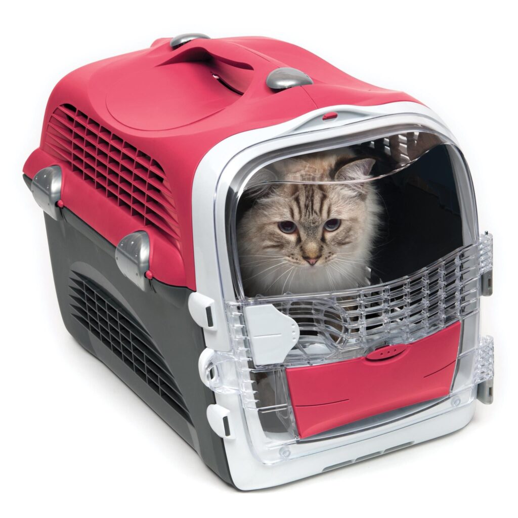 Transporter Catit Design Cabrio – czerwono-szary