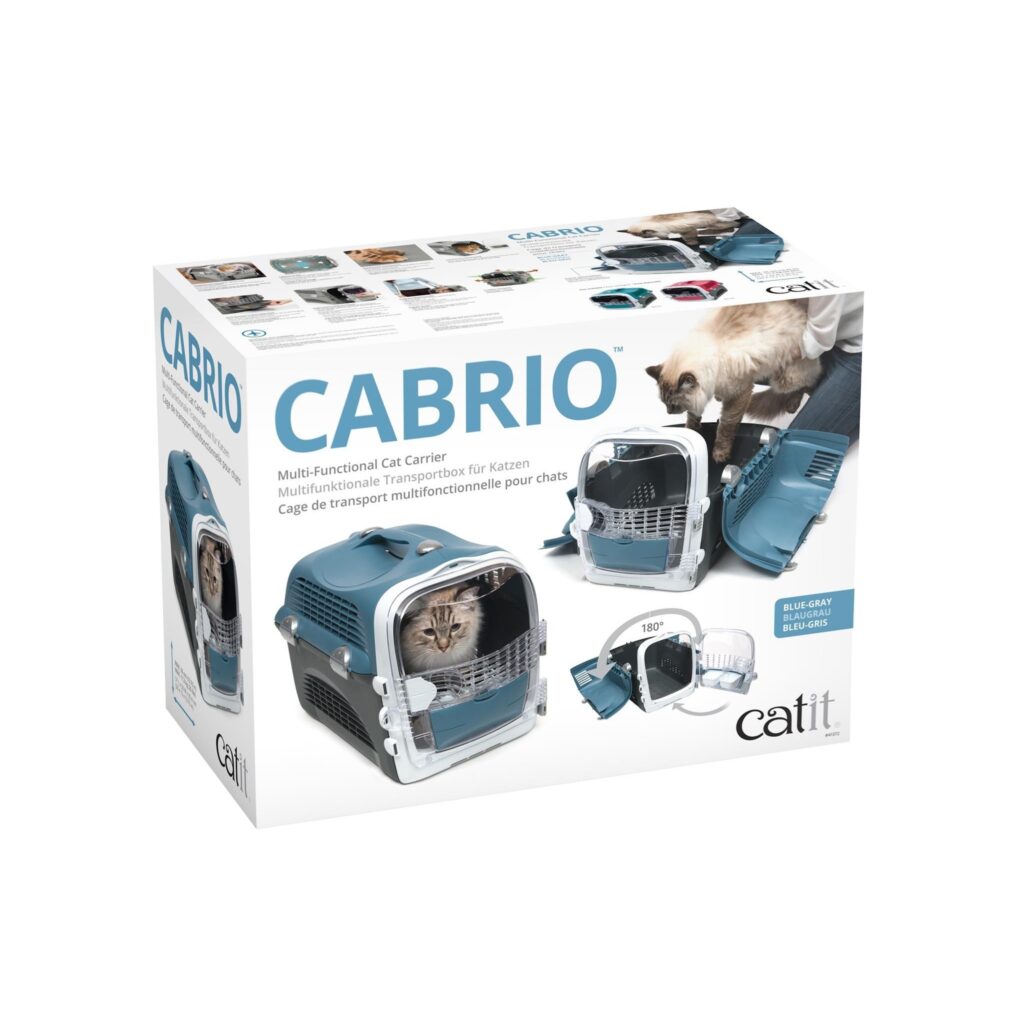 Transporter Catit Design Cabrio – niebiesko-szary