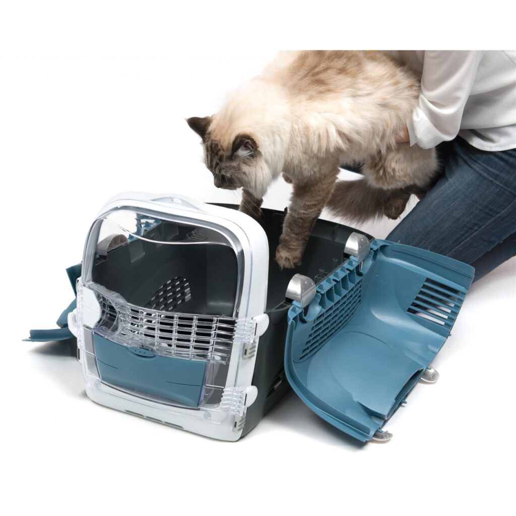 Transporter Catit Design Cabrio – niebiesko-szary