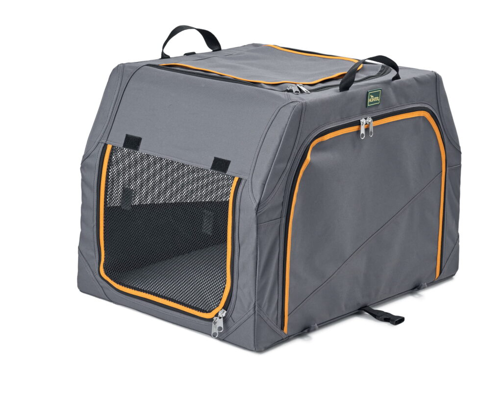 Aluminiowy transporter dla psa, składany – Hunter – rozmiar S – 61 × 46 × 43 cm - obrazek 3