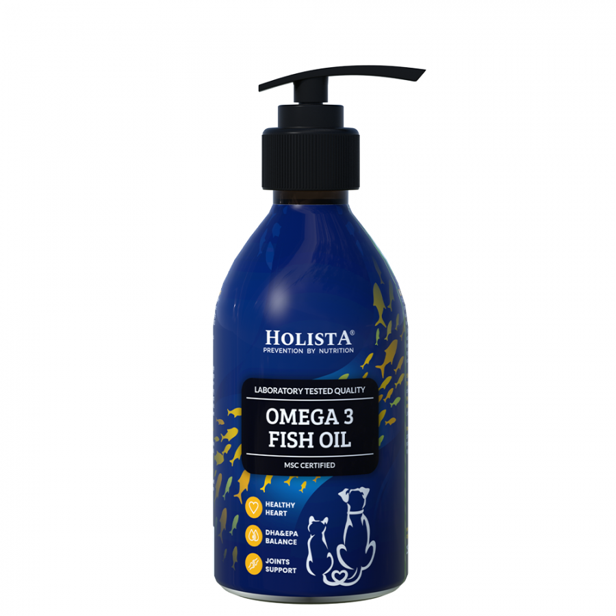 Olej Omega-3 dla psa i kota – Holista 250 ml