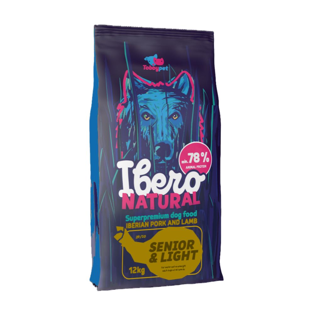 Ibero Natural Dog Senior&Light – karma superpremium dla psów starszych i z nadwagą – 3 kg