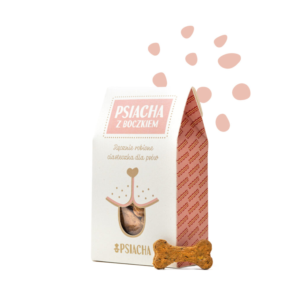 Psiacha z boczkiem – zdrowe, ręcznie robione ciasteczka dla psa