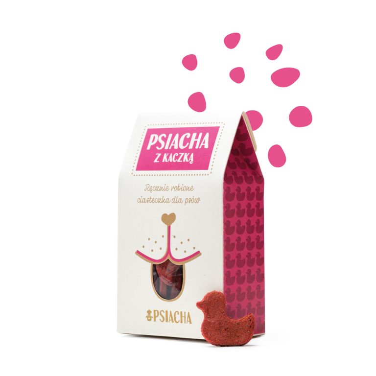 Psiacha z kaczką – zdrowe, ręcznie robione ciasteczka dla psa