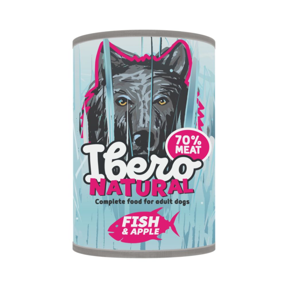 Ibero Complete Grain Free Fish & Apple 400 g – naturalna mokra karma bezzbożowa dla psów z rybą i jabłkiem