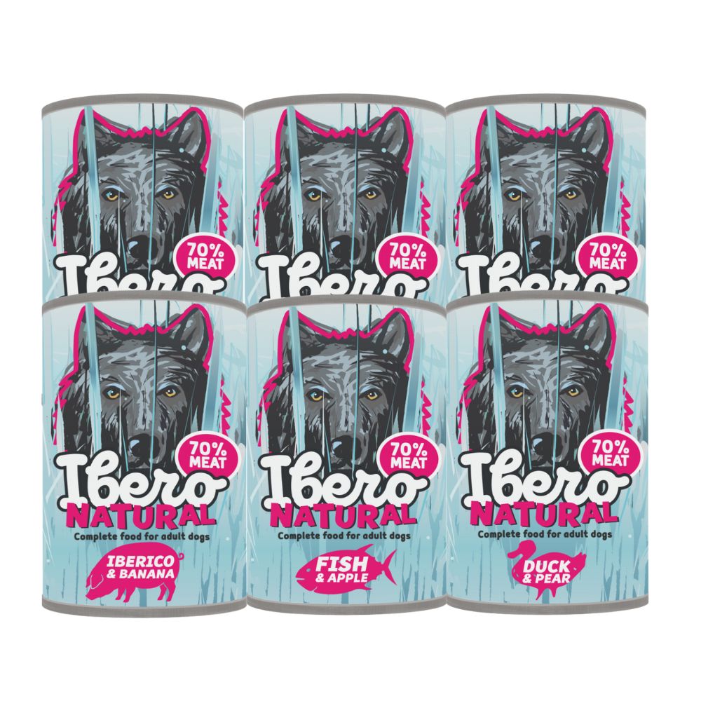 Ibero Complete Taste Box – zestaw 3 mięsno-owocowych smaków – 6×400 g