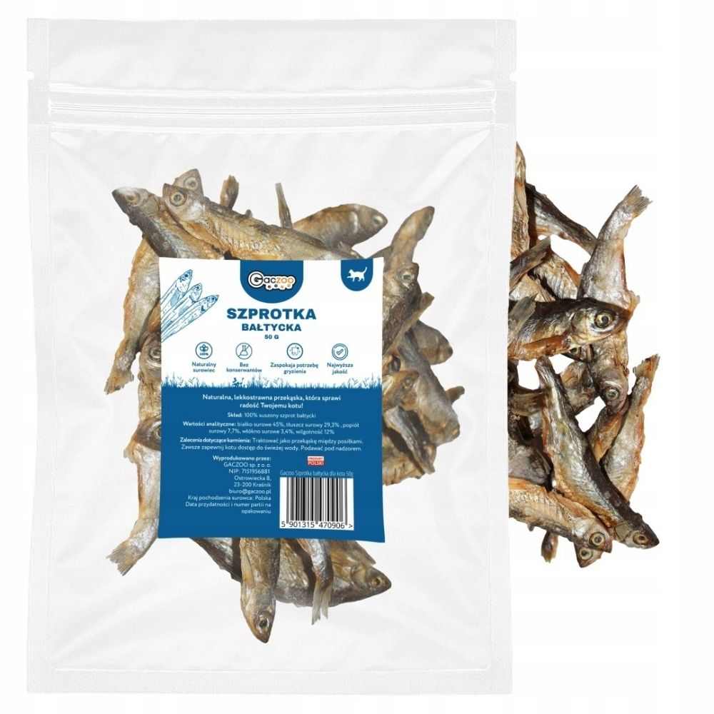 Gaczoo Szprotki Bałtyckie – 50 g