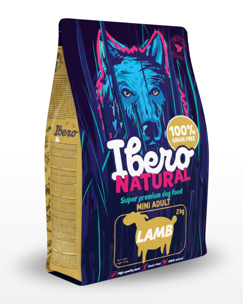 Ibero Grain-Free Dog Mini Adult Lamb – 2 kg