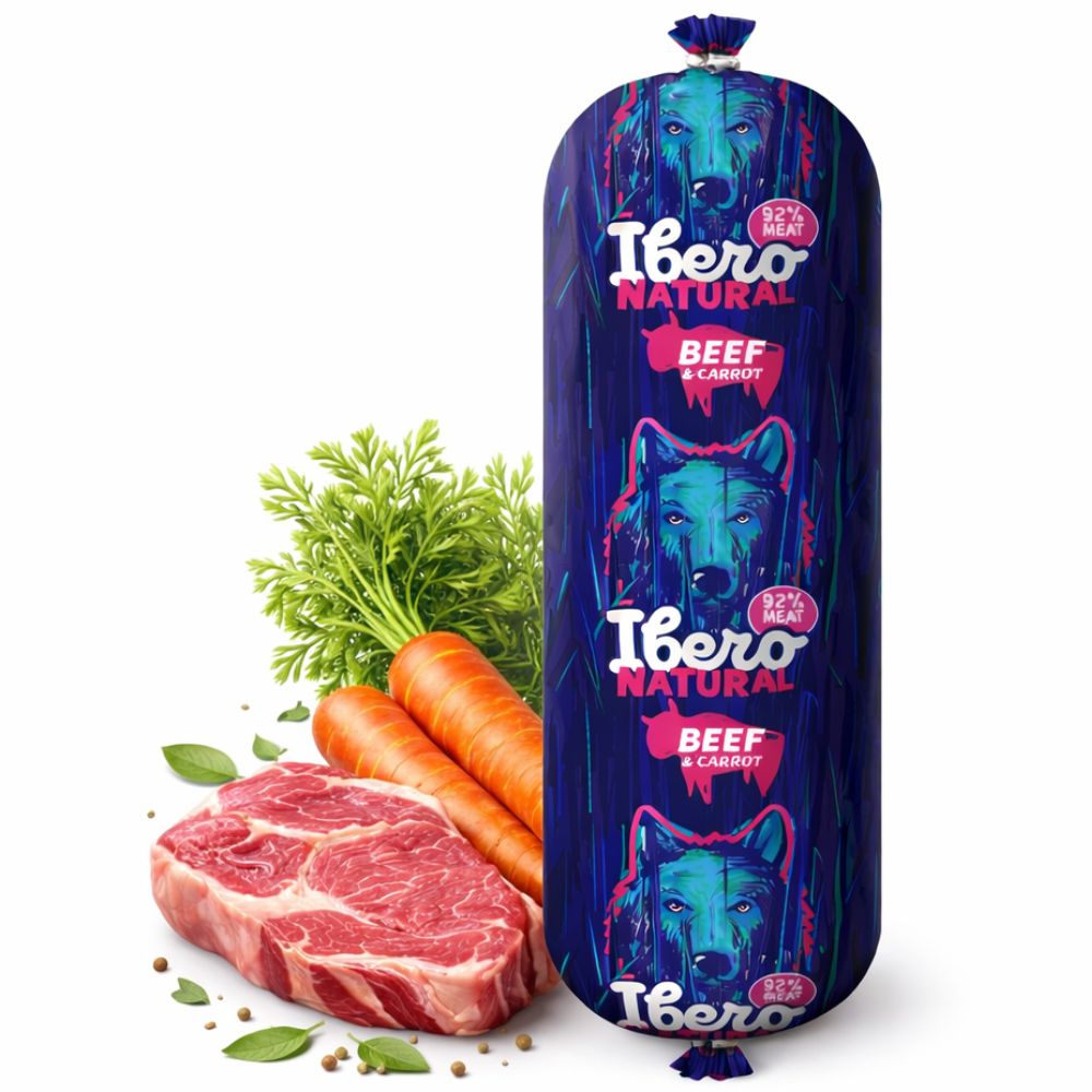 Ibero Natural Sausage Beef & Carrot – 800 g