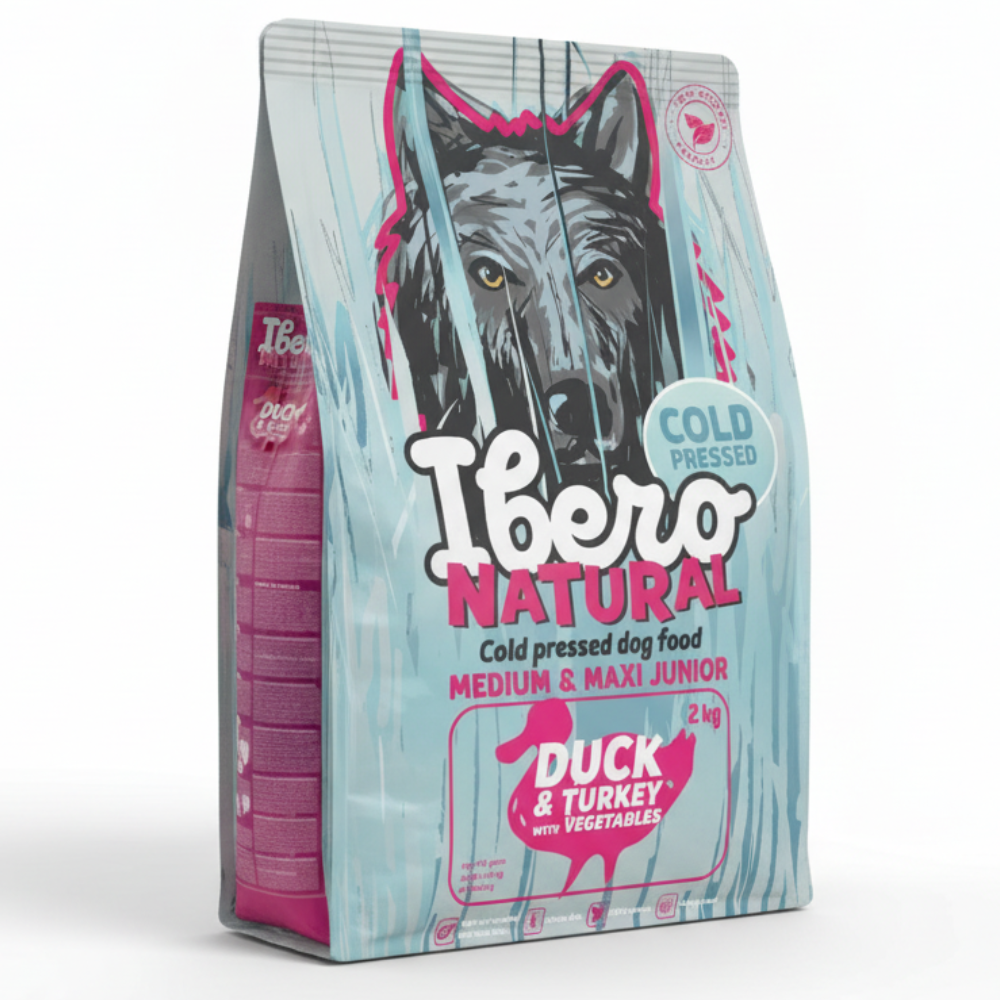 Ibero Cold Press Dog Medium & Maxi Junior Duck&Turkey