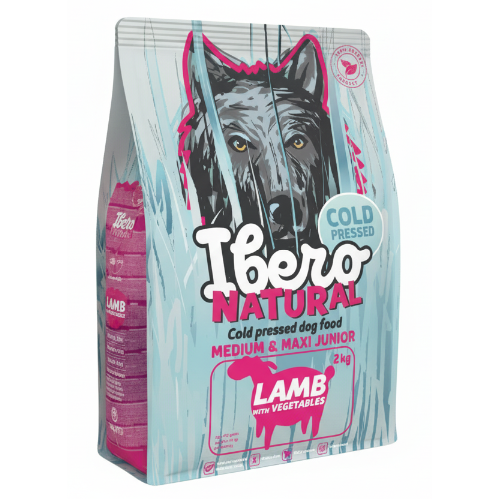 Ibero Cold Press Dog Medium & Maxi Junior Lamb