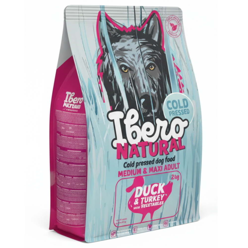 Ibero Cold Press Dog Medium & Maxi Adult Duck&Turkey